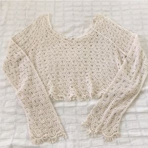 ✨ LA HEARTS CROCHET LONG SLEEVE TOP ✨